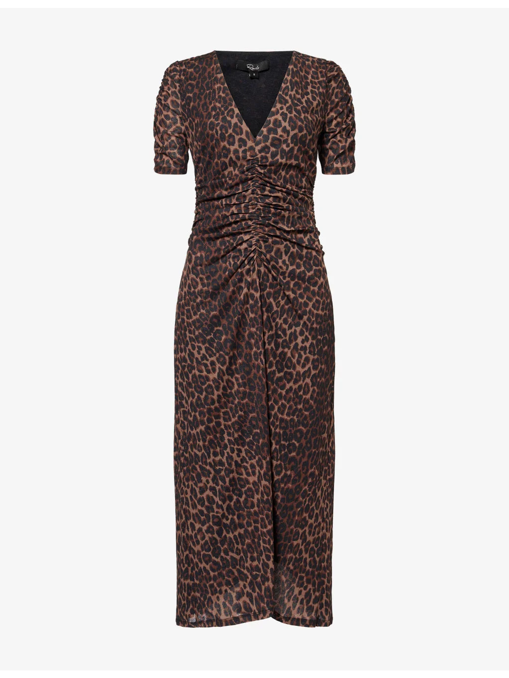 Beacon Animal-Print V-Neck Woven Midi Dress - 1