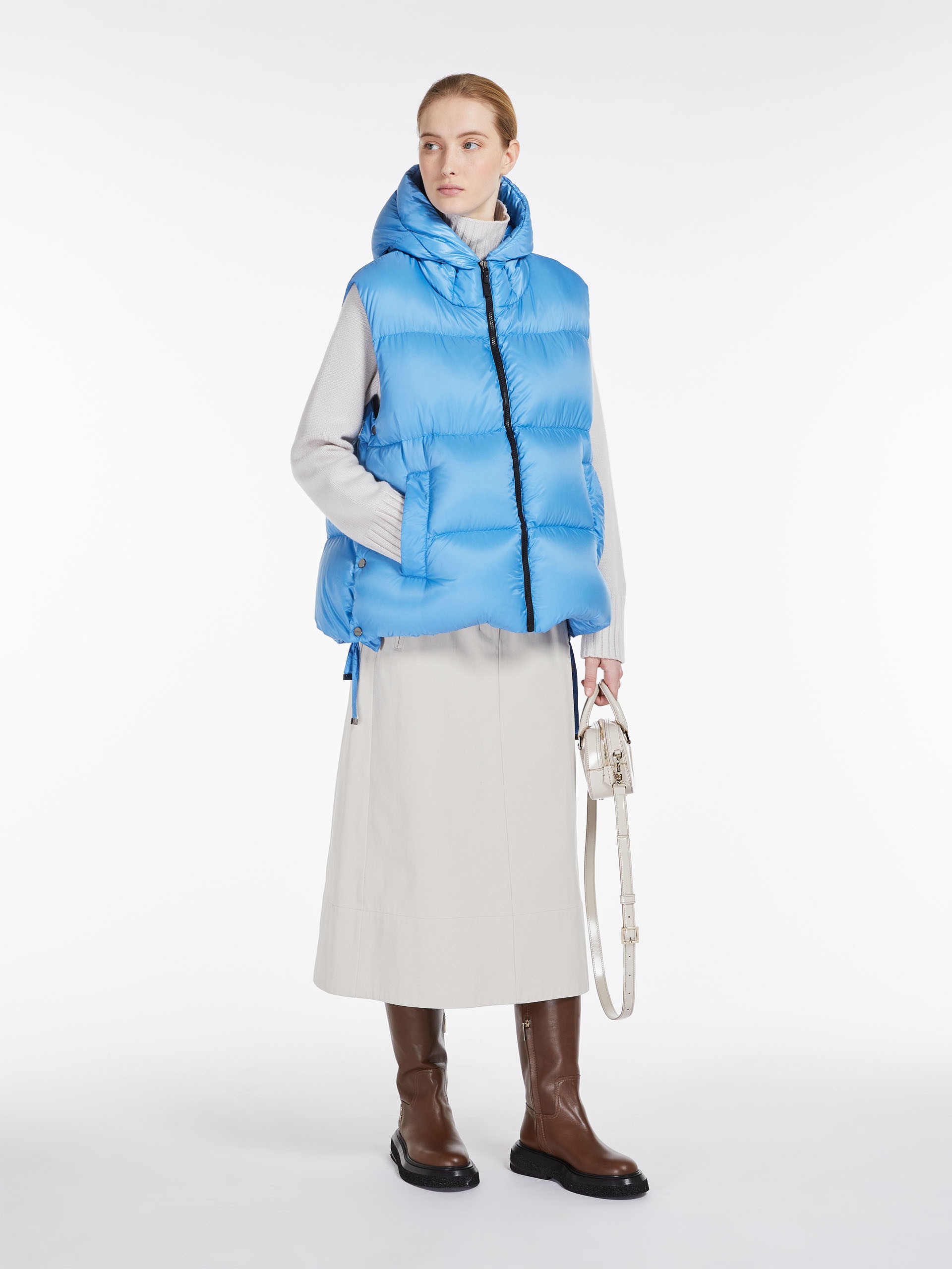 SEICI Sleeveless cape in water-repellent canvas - 2