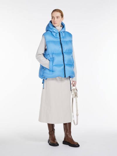 Max Mara SEICI Sleeveless cape in water-repellent canvas outlook
