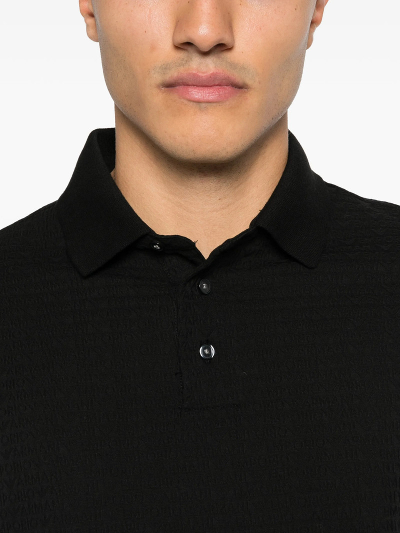 EMPORIO ARMANI Emporio Armani Logo-jacquard Polo Shirt outlook