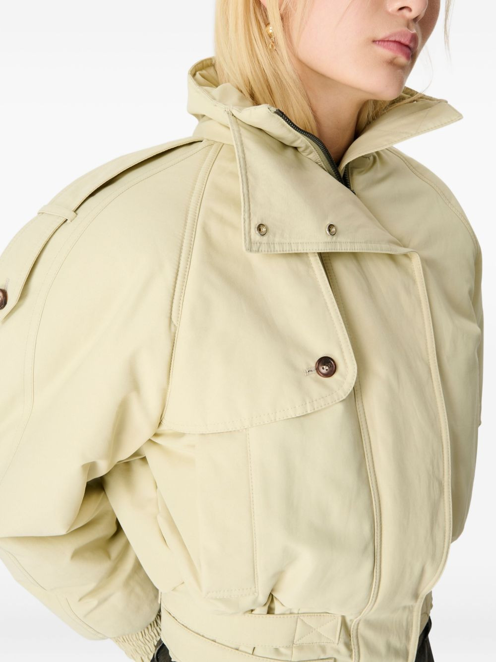 high-neck bomber jacket - 5
