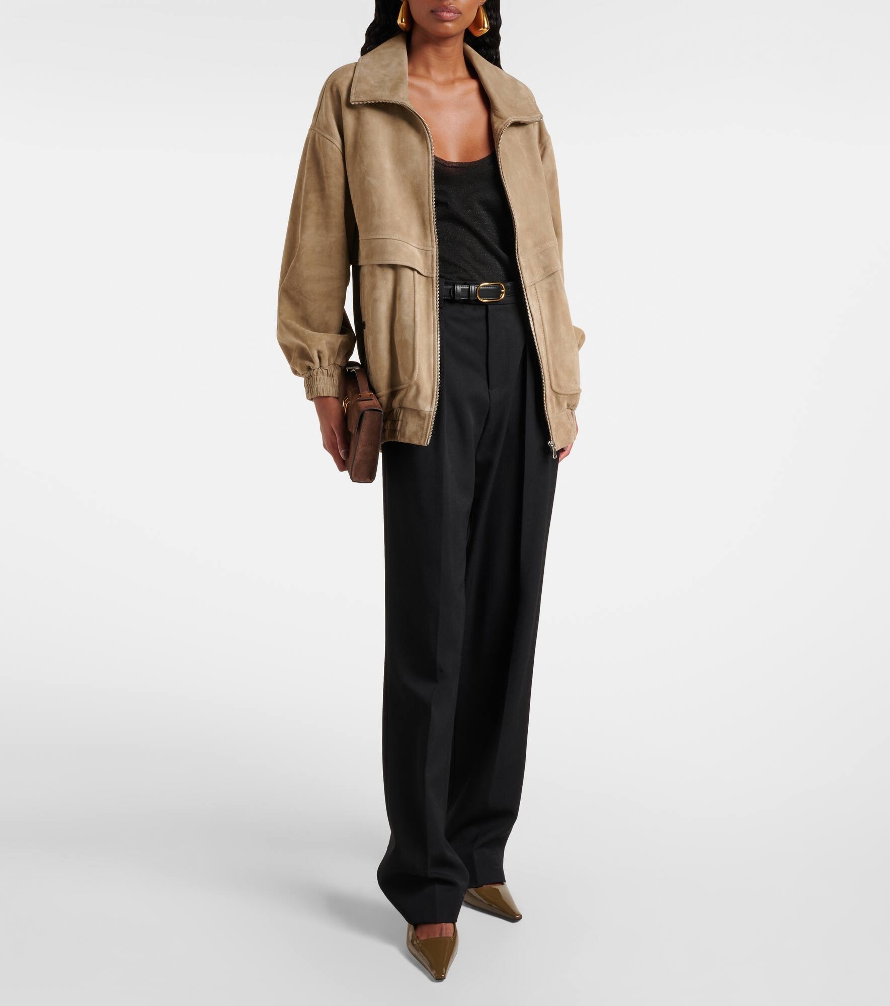 Beck suede bomber jacket - 2