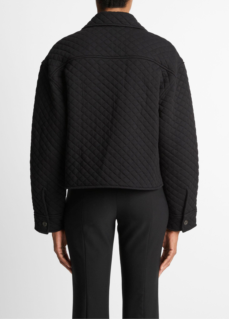 Vince Quilted Cotton-Blend Collared Jacket outlook