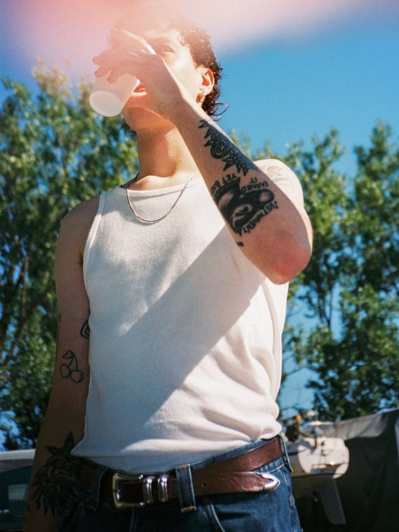 Nudie Jeans Tank Top Nudie Jeans Offwhite outlook