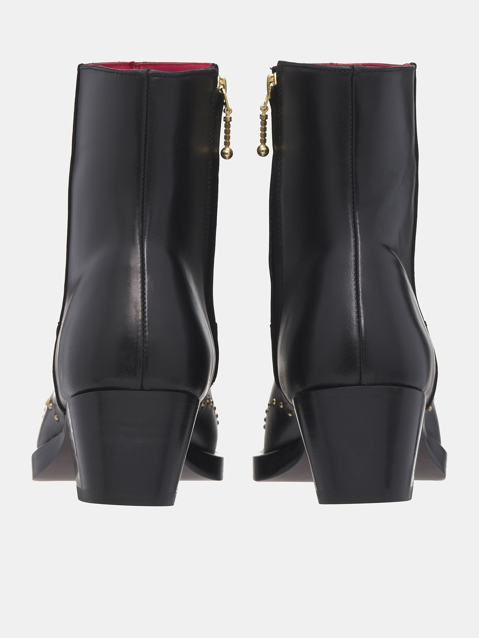 Gold Studded Western Boots - 4