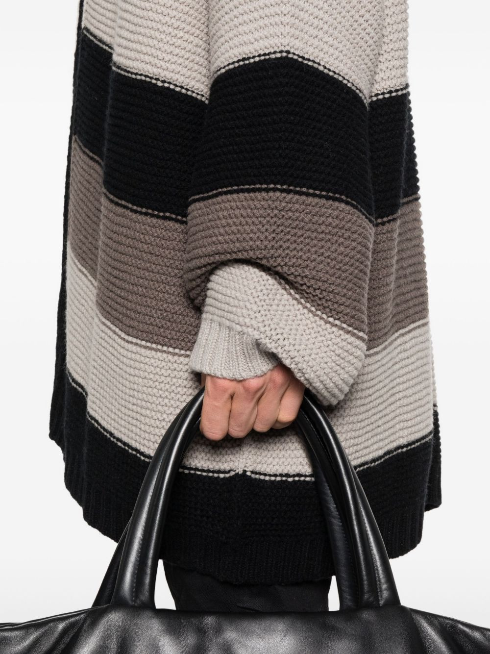 striped wool cardigan - 5