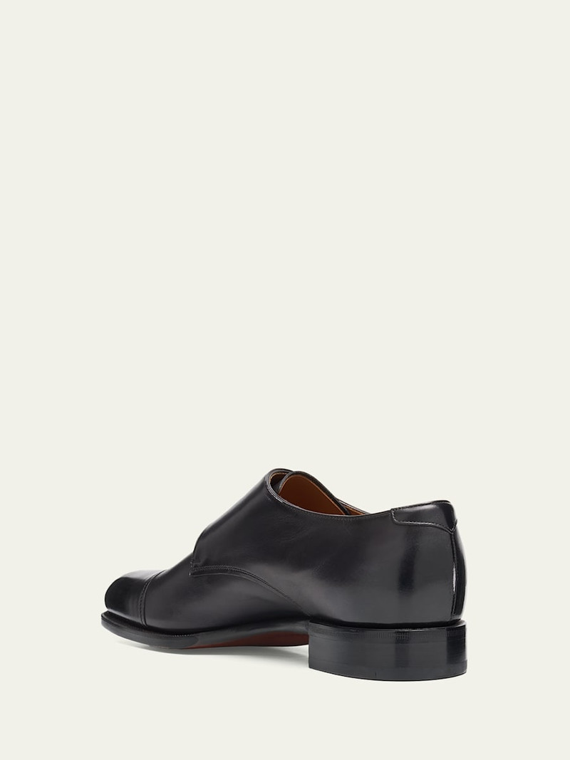 Church's Men's Cowes Leather Double-Monk Strap Loafers outlook