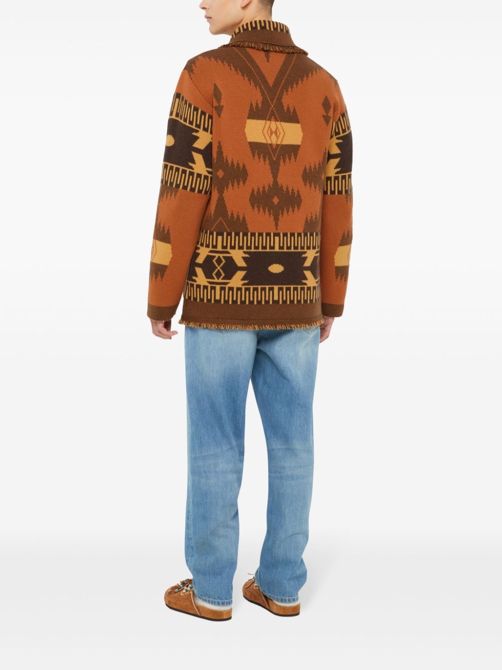 Icon jacquard-knit cashmere cardigan - 5
