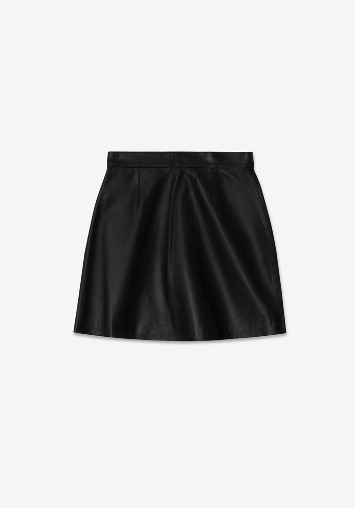 LEATHER SKIRT 74 BLACK - 4