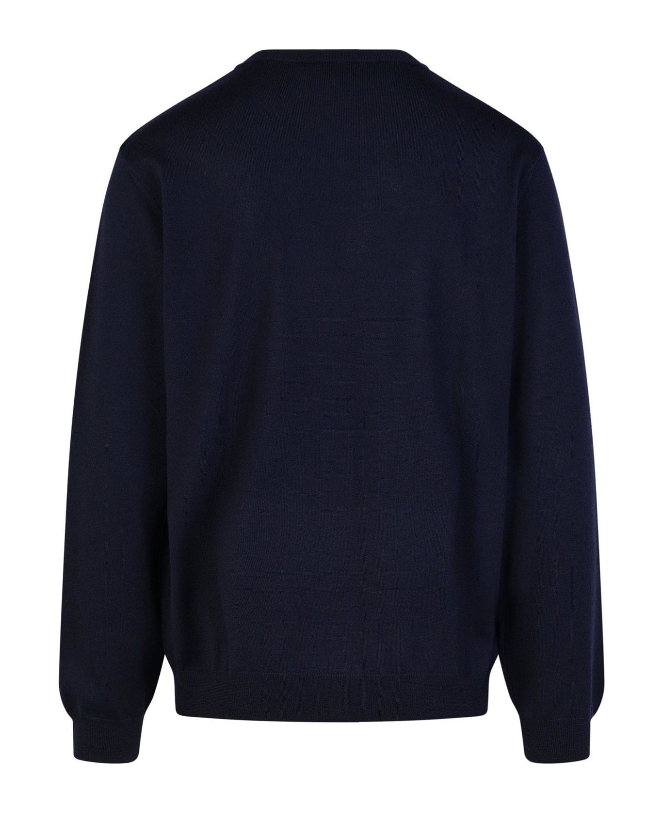 'matt' Navy Wool Sweater - 2