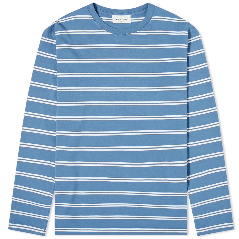 Wood Wood Long Sleeve Peter Striped Tee - 1