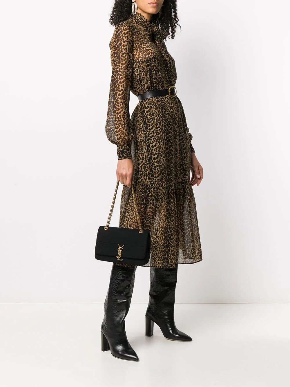 leopard midi dress - 2