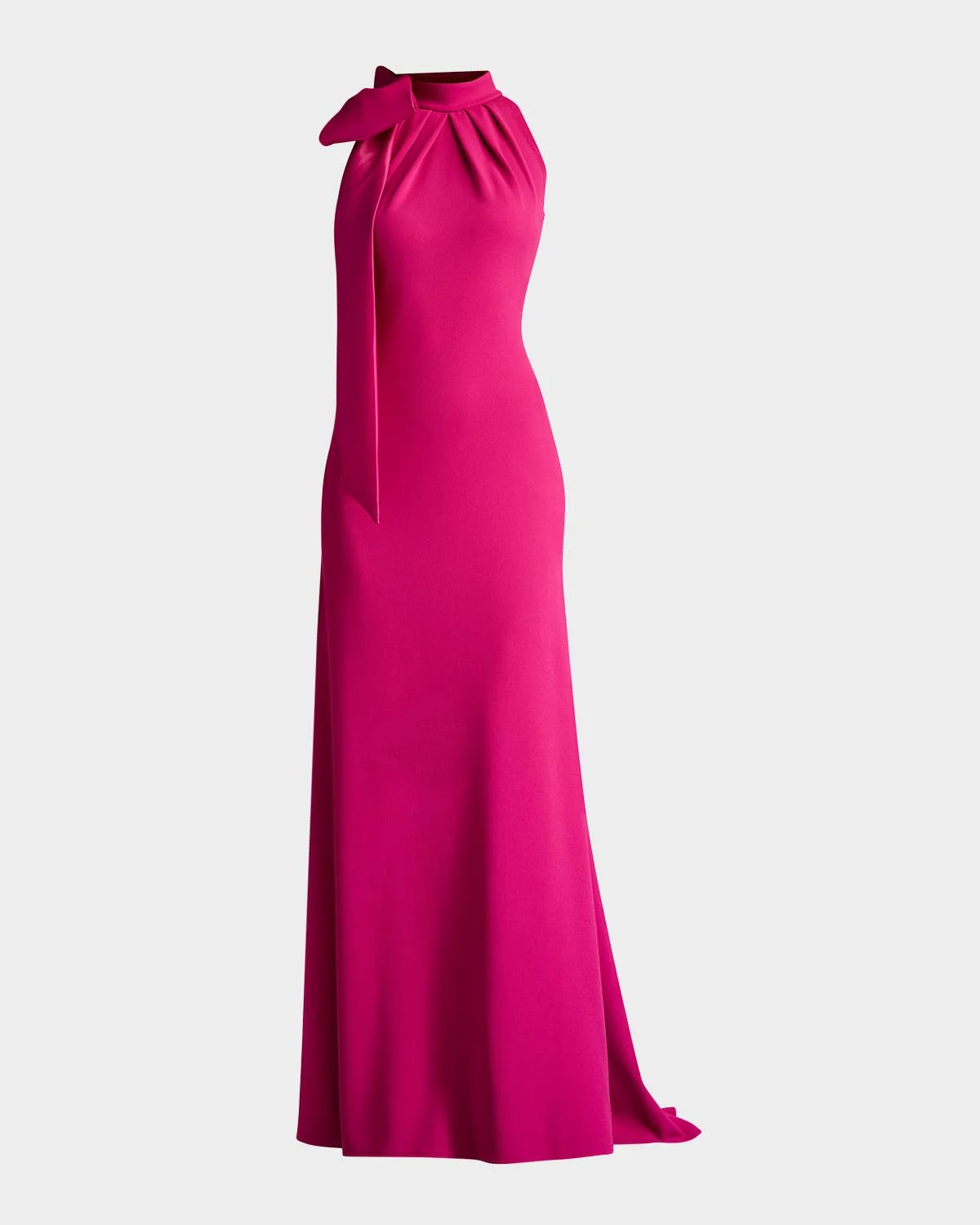 Sleeveless Mock-Neck Bow Gown - 1