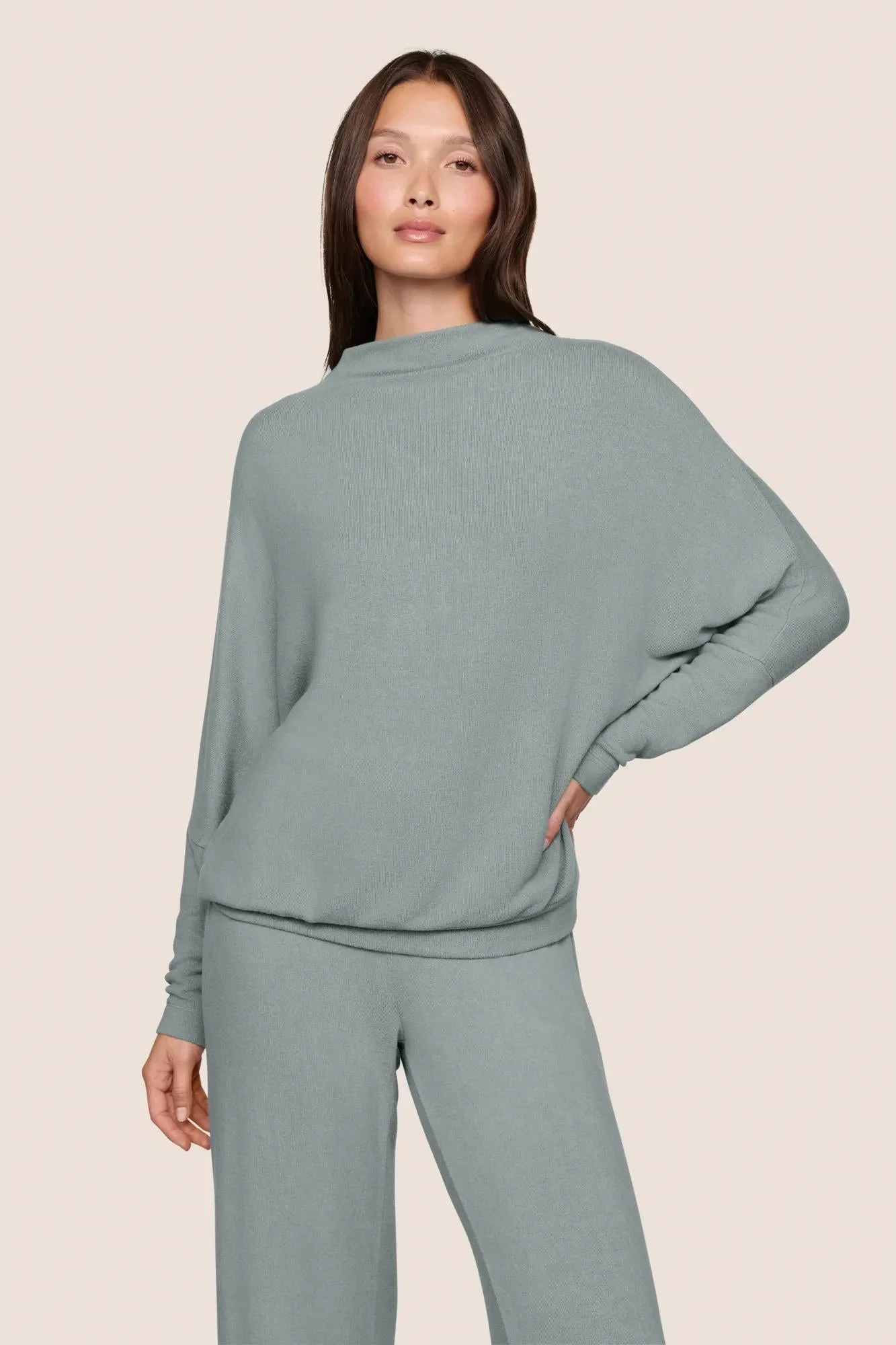 Cozy Time Mock Neck Pullover - 1