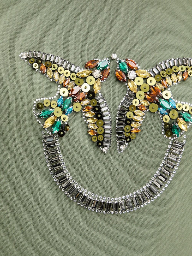 beaded-logo sweatshirt 5