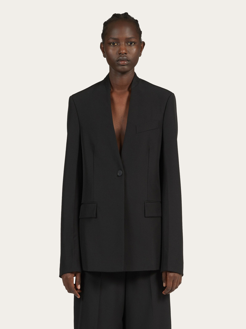 FERRAGAMO Single breasted wool blazer outlook