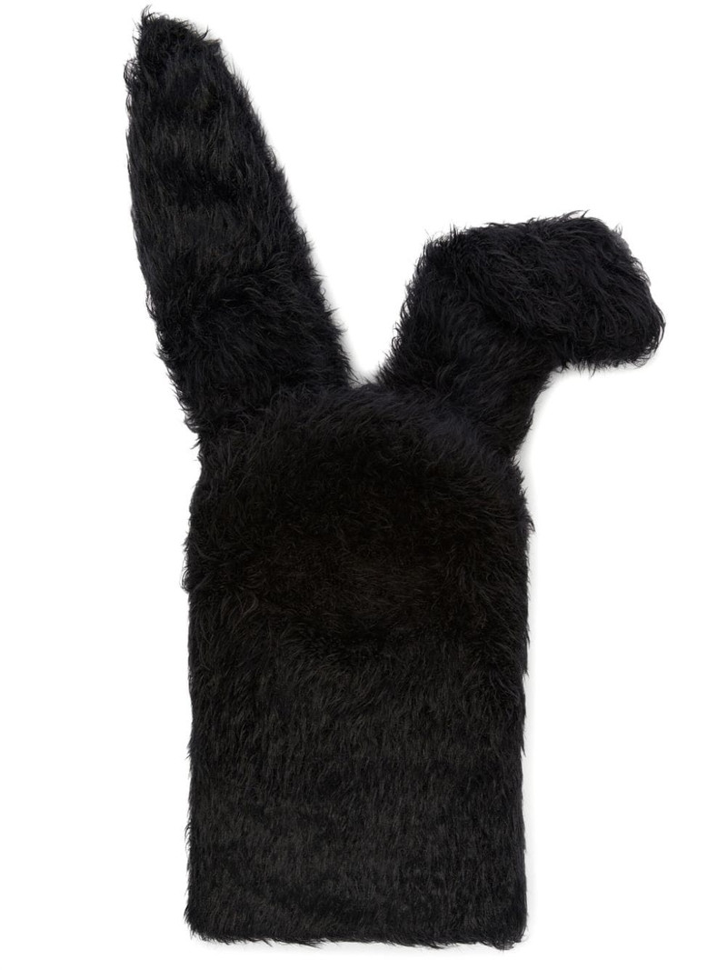 Bunny faux-fur balaclava 1