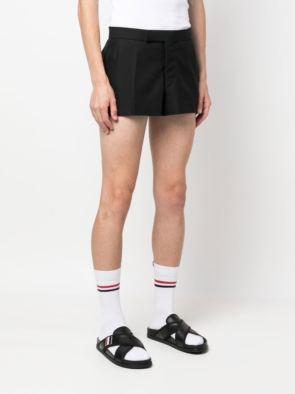 tailored wool shorts - 3