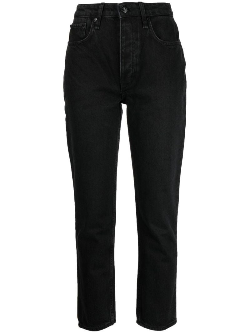 tapered cotton jeans - 1