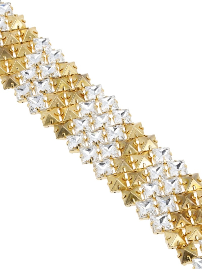 Pyramid crystal & stud choker - 3