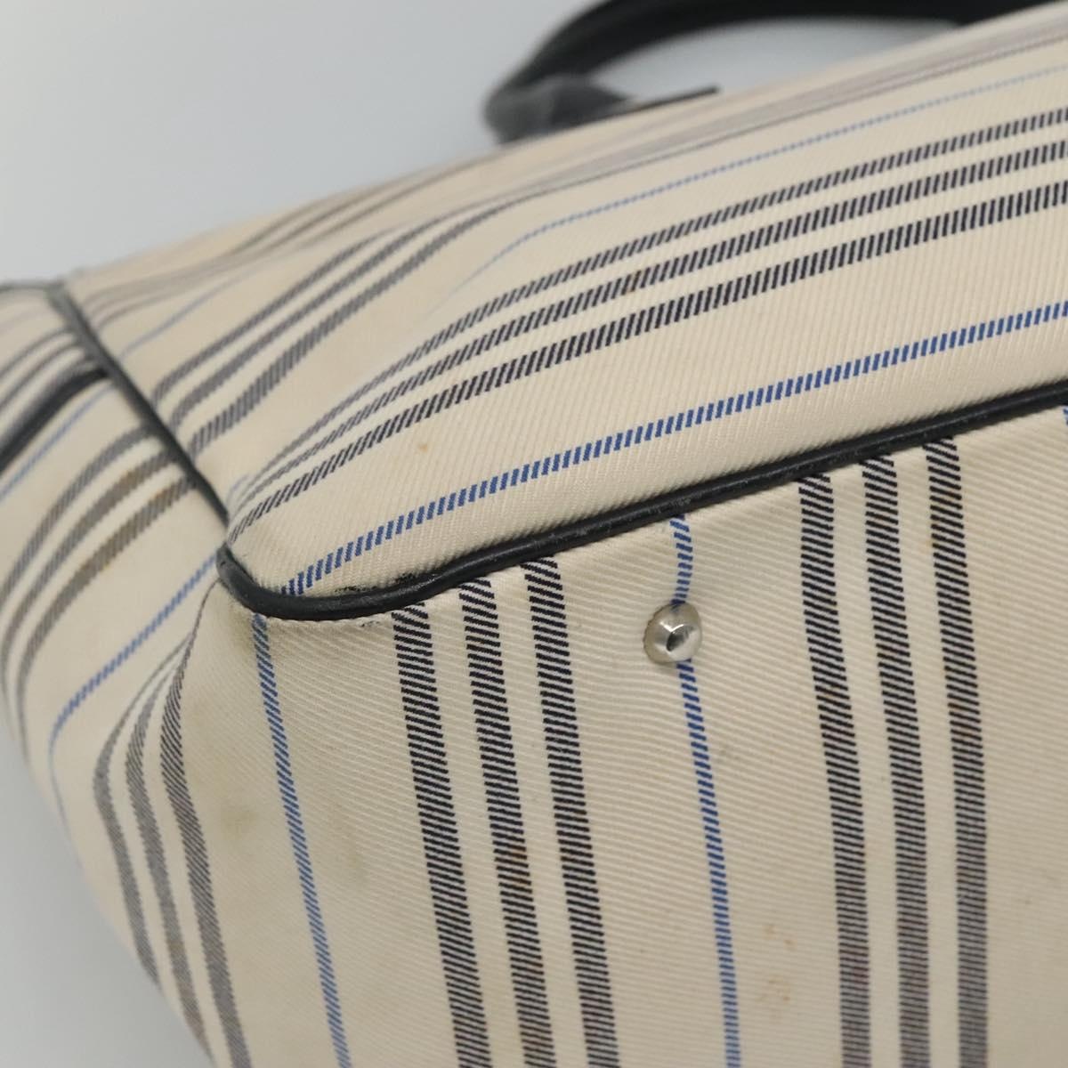 Burberry Tote Bag Canvas White - 13