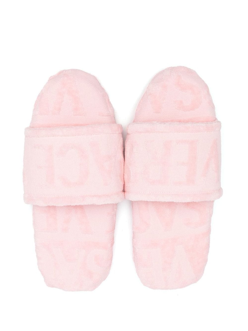 Terry cotton logo slippers - 4