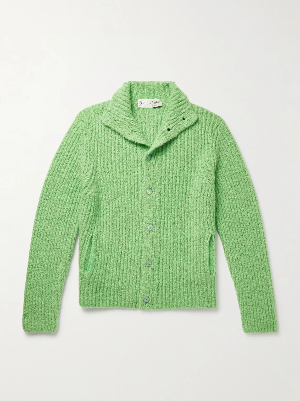 Cloud Ribbed Cashmere Cardigan - 1