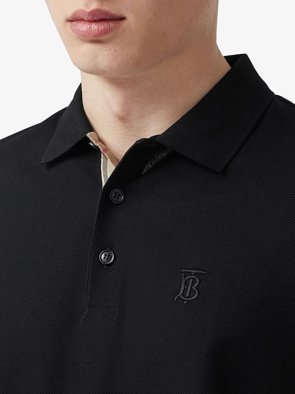 Monogram Motif Cotton Piqué Polo Shirt - 5