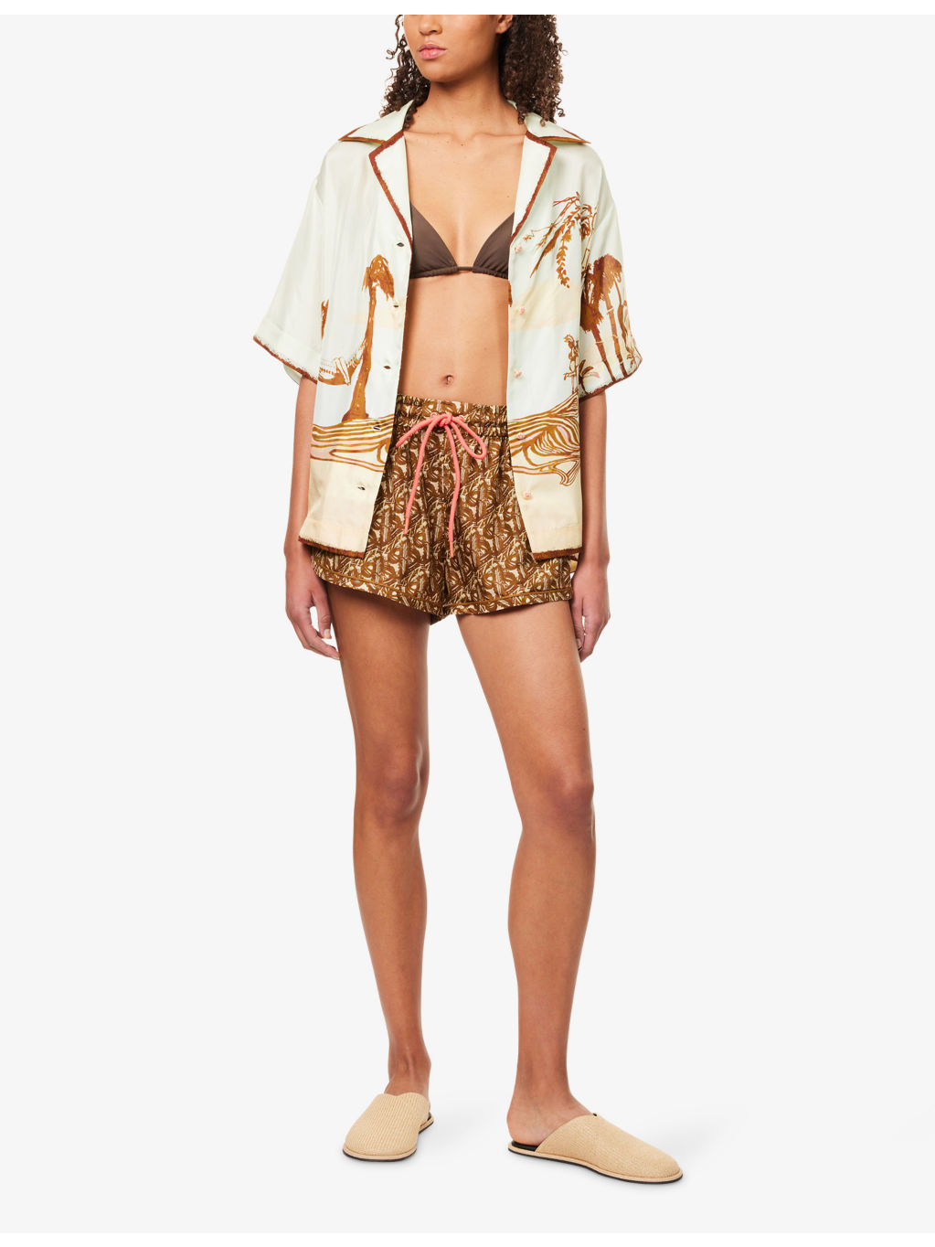 Coco Relaxed Silk Shorts - 2