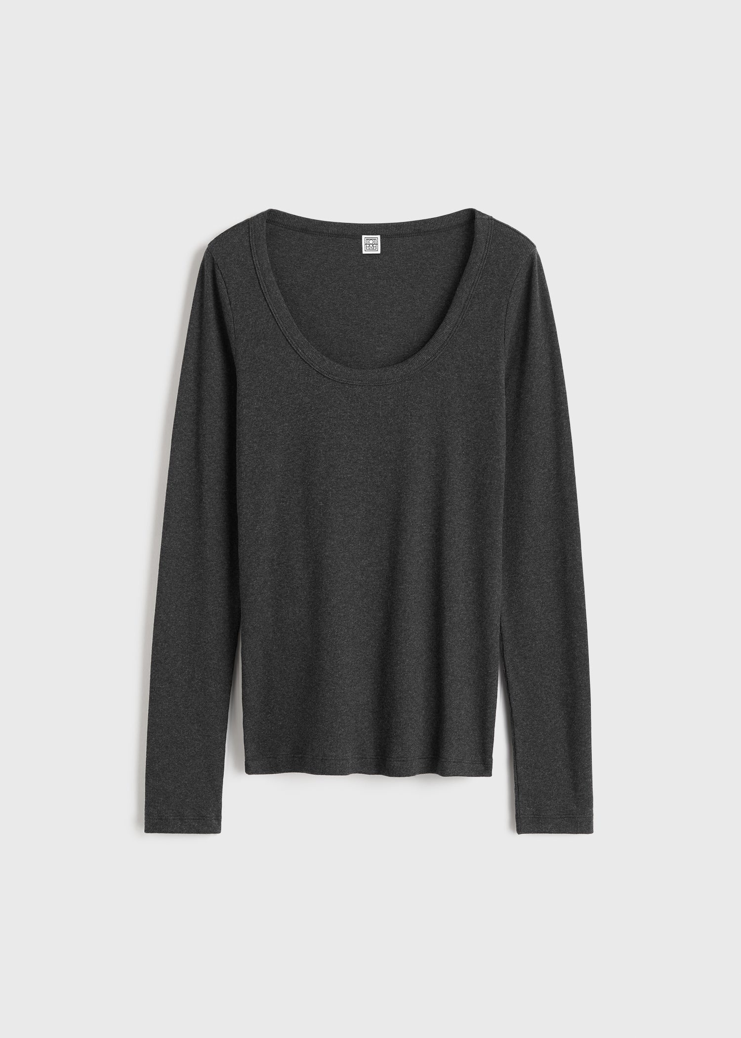 Classic rib top charcoal melange - 1