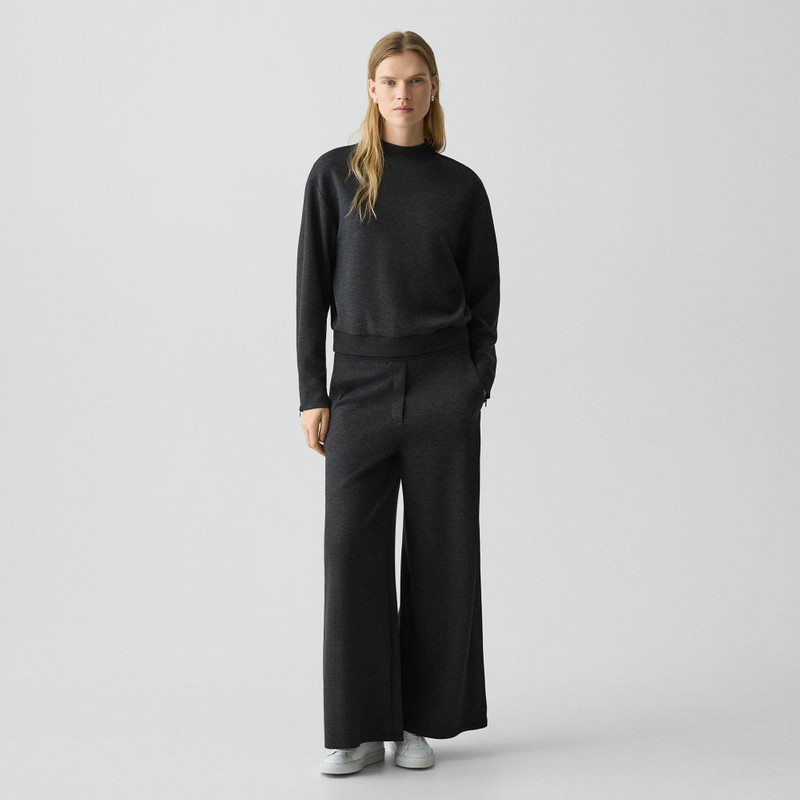 Theory Mock Neck Sweatshirt in Double-Knit Jersey outlook