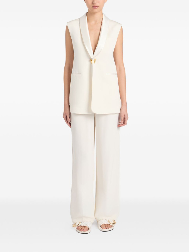 Ports 1961 shawl-collar sleeveless blazer outlook