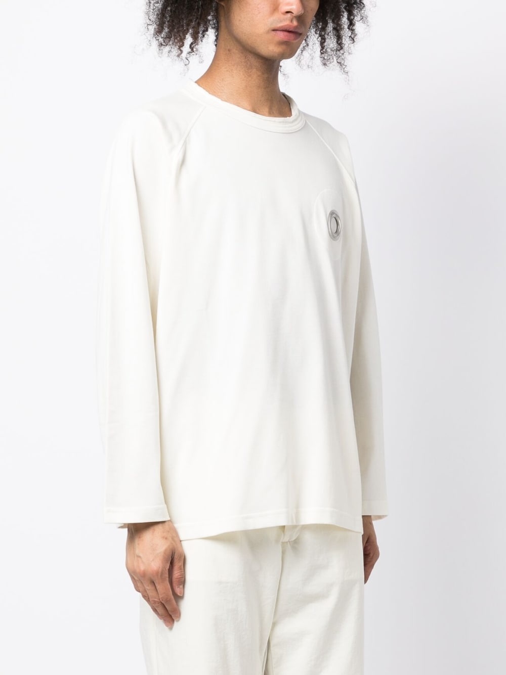 eyelet long-sleeved T-shirt - 3