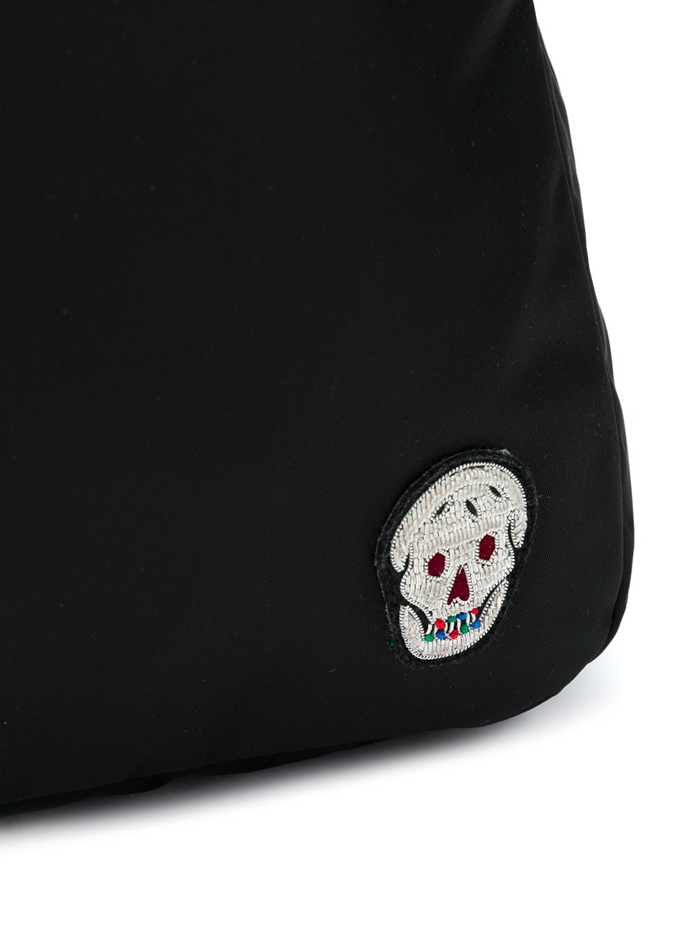 beaded skull embroidery backpack - 4