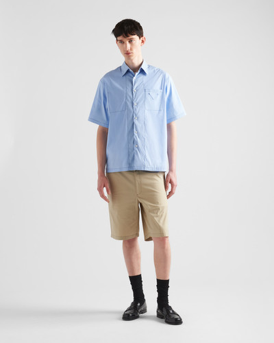 Prada Short-sleeved stretch cotton shirt outlook