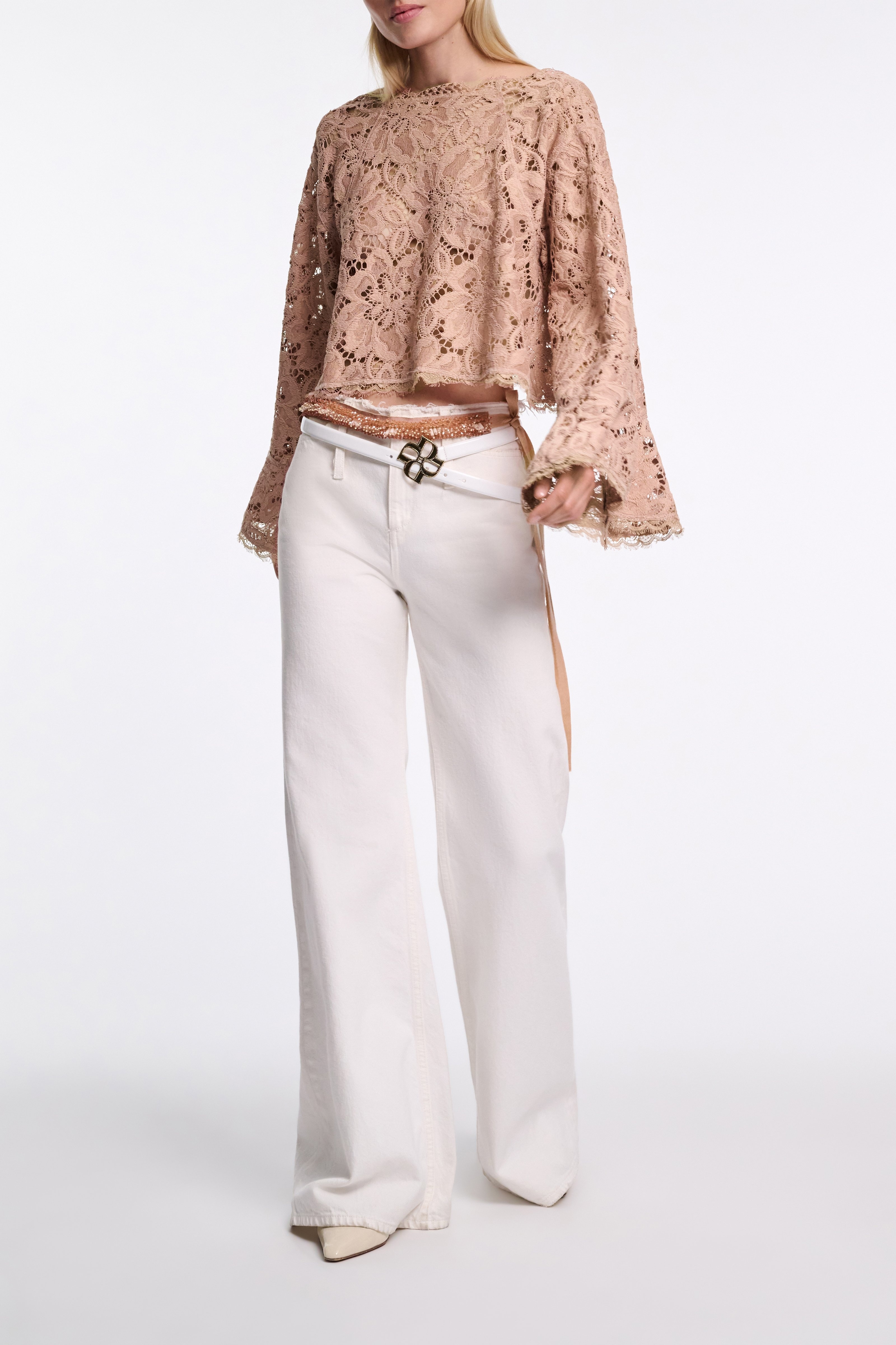 GROSGRAIN EMBROIDERY embroidered belt - 2