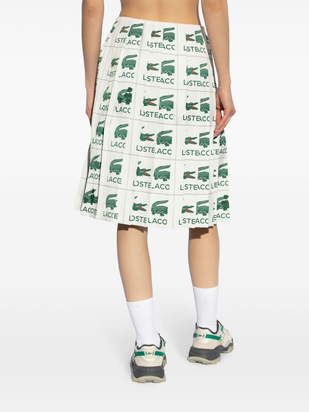 embroidered pleated skirt - 4