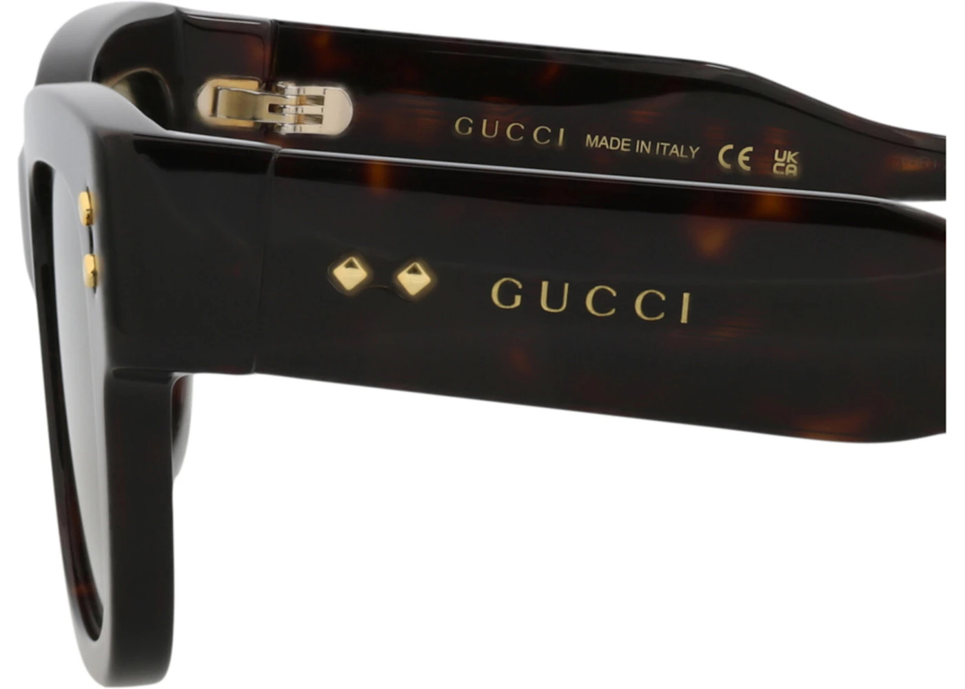 Gucci Square-Frame Acetate Sunglasses Havana/Havana/Green (GG1217S-30013478-002) - 4