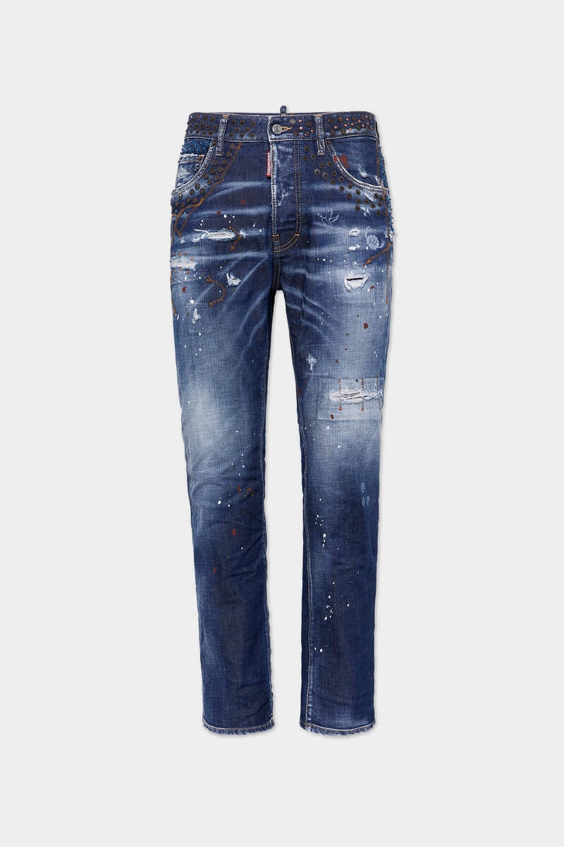 DARK RUST RIVETS WASH 642 JEANS - 1