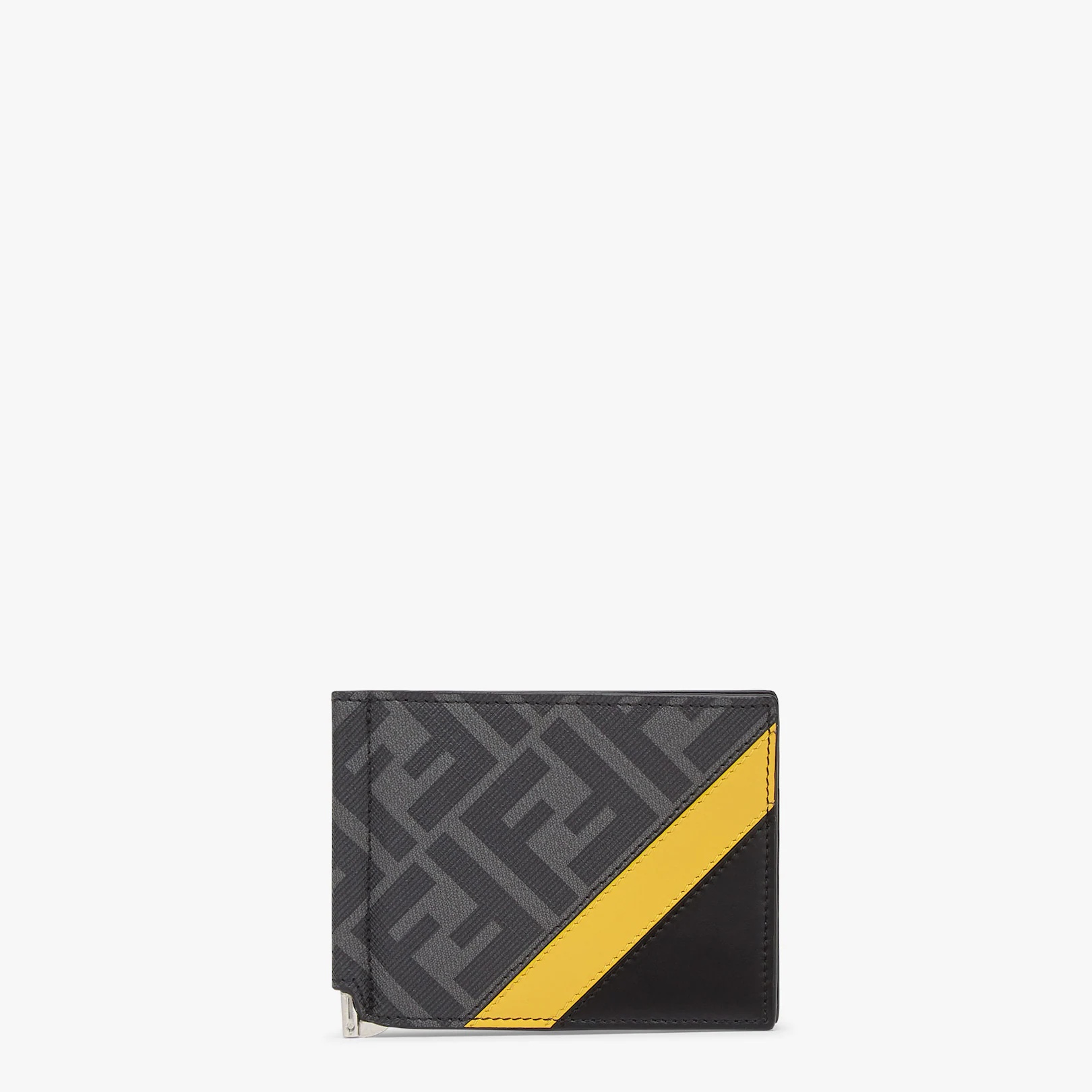 Gray fabric bill clip - 1