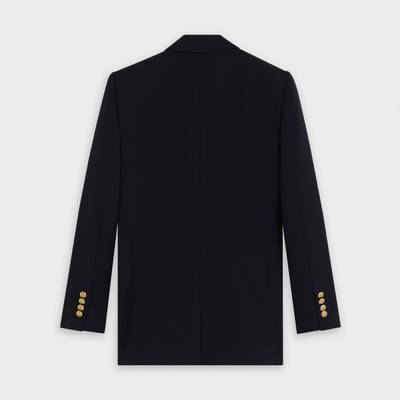 CELINE Long jacket in diagonal wool outlook