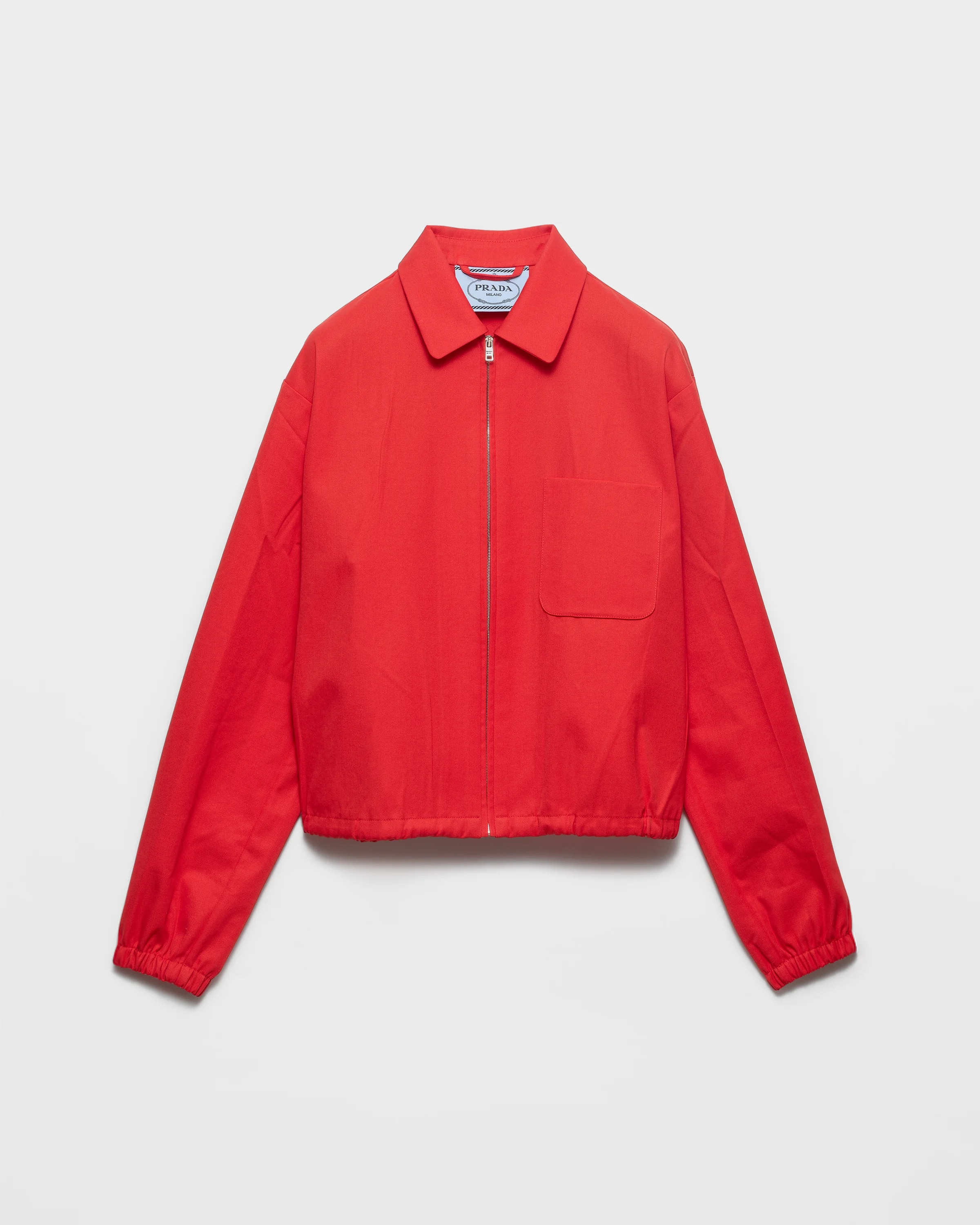 Gabardine blouson jacket - 1