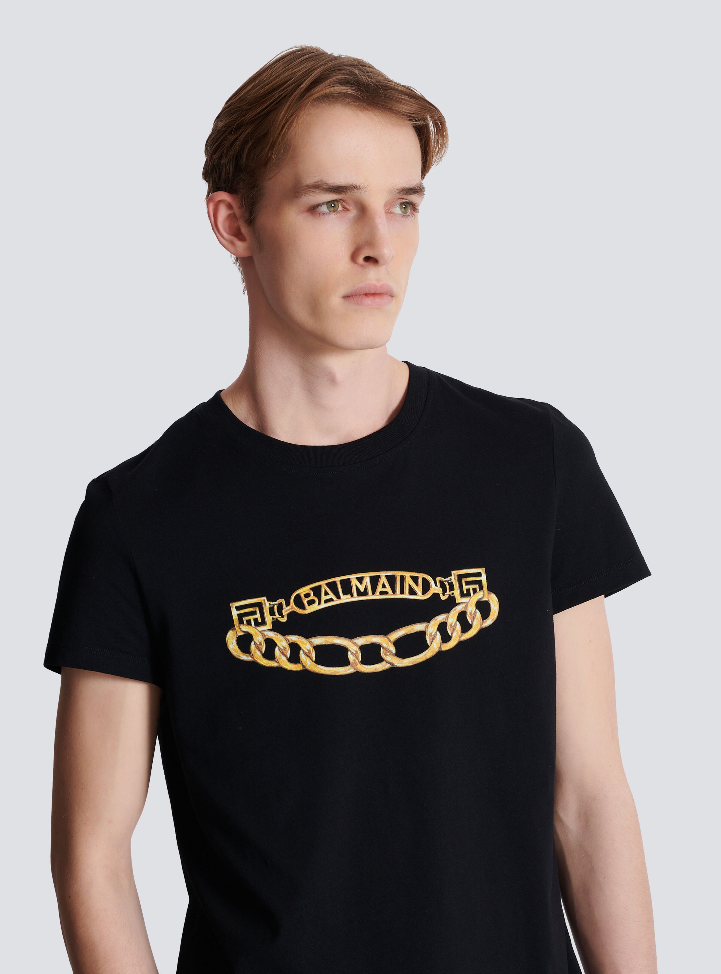 Balmain Chaînes Logo printed T-shirt - 7