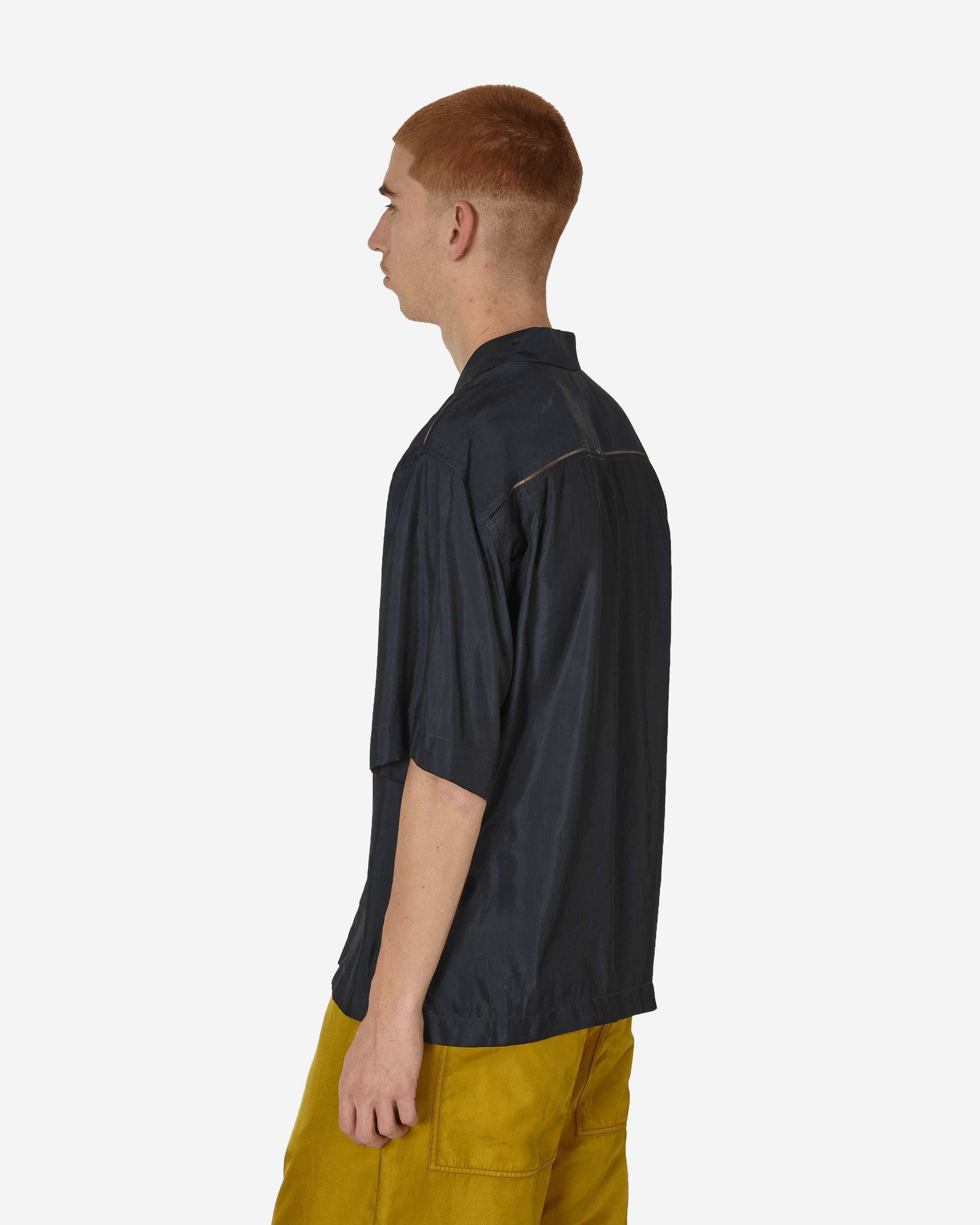Panelled Shortsleeve Shirt Anthracite - 2