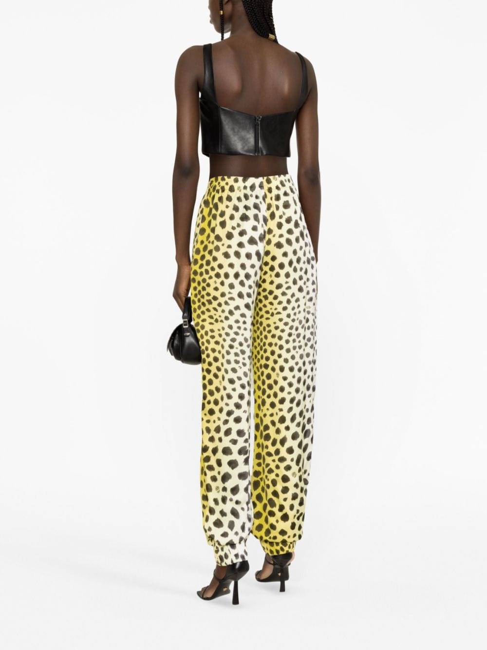 Jagger cheetah-print tapered trousers - 4