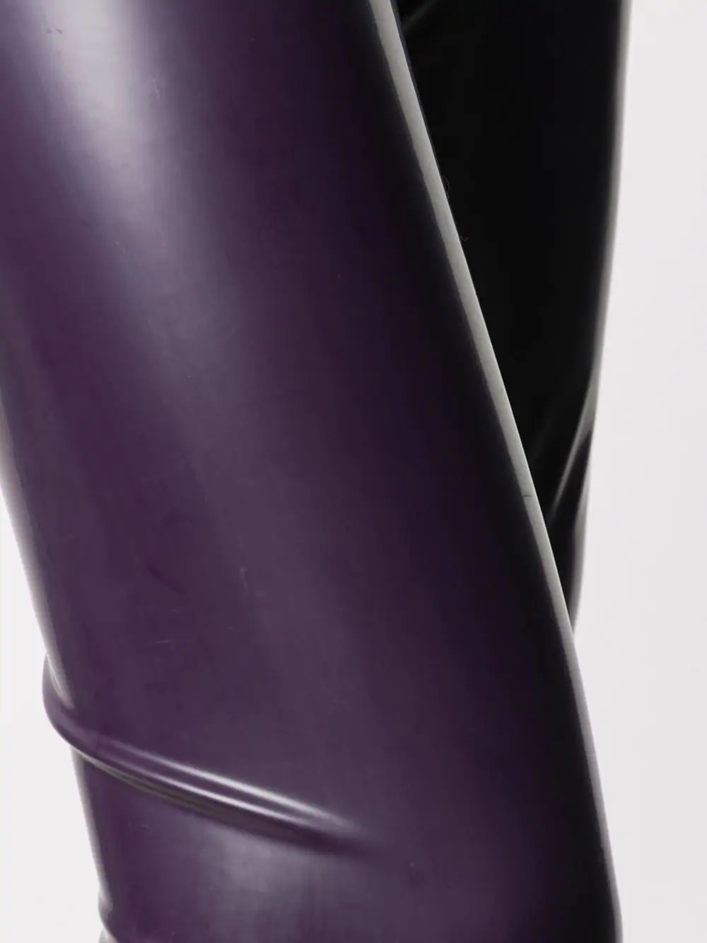 high-waisted latex leggings - 5