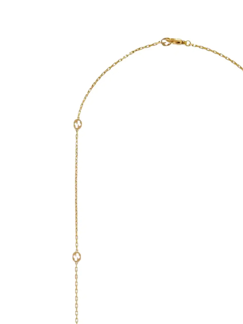 18kt yellow gold Interlocking G necklace - 3