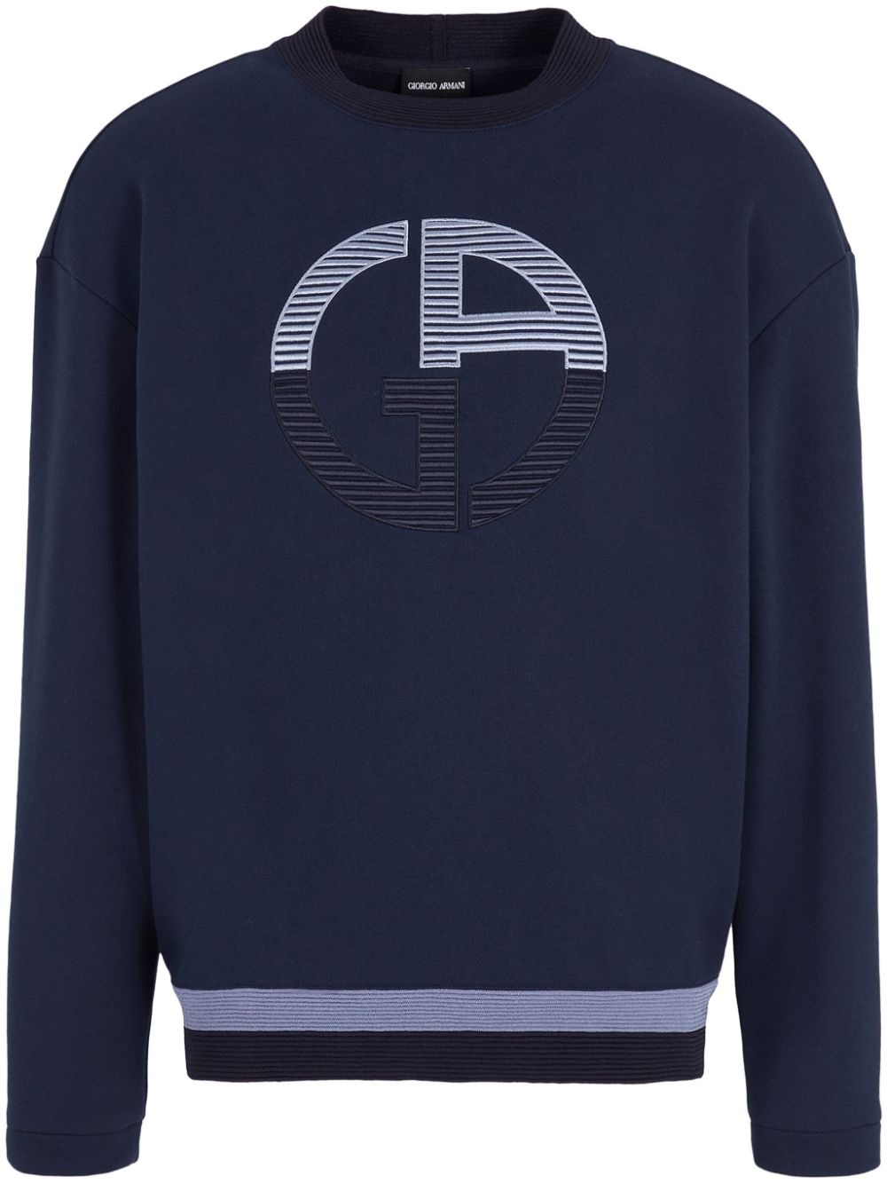 logo-embroidered sweatshirt - 1