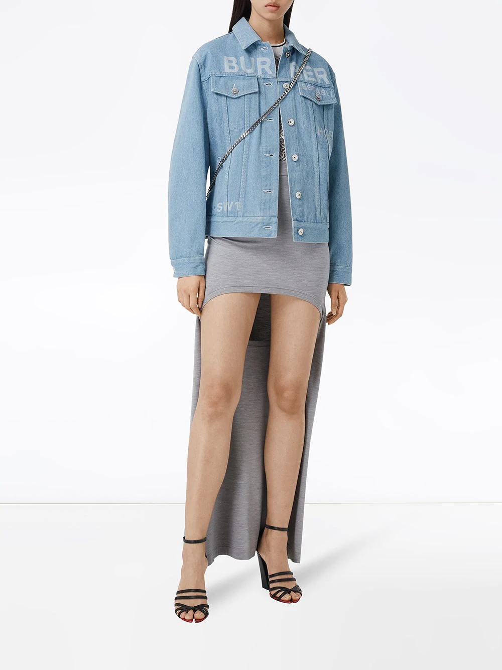 Horseferry print bleached denim jacket - 2