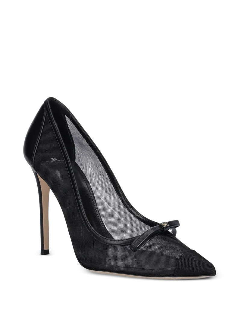ELISABETTA FRANCHI 90mm bow-detail pumps outlook